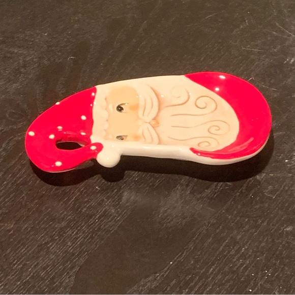 Johanna Parker Santa Claus Ceramic Spoon Rest - Nostalgic Christmas Collection - Picture 6 of 7